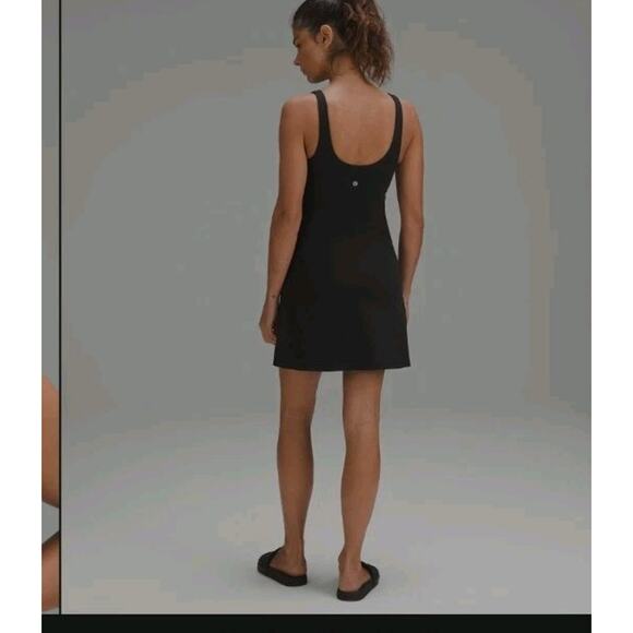 Lululemon Dresses & Skirts - Lululemon Size 6 Align™ Cami Strap Dress Bllack Activewear Tennis Summer Vibes